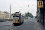 København / Kopenhagen Københavns Sporveje SL 5 (DÜWAG/Kiepe-GT6 883) København K, Stadtmitte, Frederiksholms Kanal / Nybrogade am 26. Juni 1971. - Scan eines Farbnegativs. Film: Kodak Kodacolor X.