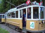 Motorwagen KS 327 auf Strassenbahnmuseum Skjoldensholm, Jystrup, Dnemark am 11.