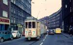 Kbenhavn / Kopenhagen KS SL 7 (Tw 590) Hyltebro im Mrz 1970.