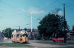 Kbenhavn / Kopenhagen KS SL 5 (DWAG-GT6 885) Storvet im Mai 1971.