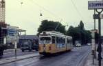 Kbenhavn / Kopenhagen SL 5 (DWAG-GT5 888) Amager Boulevard / Artillerivej im Juni 1971.