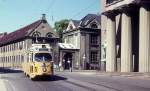 Kbenhavn / Kopenhagen KS SL 5 (DWAG-GT6 888) Nrregade / Bispetorv im Juli 1971.