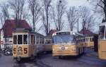 Kbenhavn / Kopenhagen KS SL 5 (KS-Grossraumtriebwagen 598) Husum (Frederikssundsvej / Islevhusvej, heute: Husum Torv) am 4.