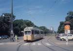 København / Kopenhagen KS SL 16 (DÜWAG-GT6 879) Nørre Voldgade / Jarmers Plads im Juni 1969.