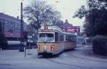 København / Kopenhagen Københavns Sporveje (KS) SL 2 (DÜWAG-GT6 837) Brønshøj Torv im Oktober 1969.