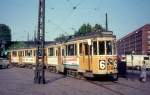 København / Kopenhagen KS SL 6 (Grossraumtriebwagen 574) Hans Knudsens Plads im Mai 1968.