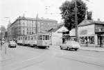 København / Kopenhagen KS SL 7 (Bw 1546) Nørrebrogade / Bragesgade / Betriebshof Nørrebro im Juli 1967.