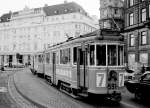 København / Kopenhagen Københavns Sporveje SL 7 (Tw 591 + Bw 15xx) Kongens Nytorv im Oktober 1967.