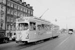 København / Kopenhagen Københavns Sporveje (KS) SL 10 (DÜWAG-GT6 801) Tietgensgade im Oktober 1967.