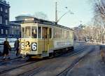 København / Kopenhagen Københavns Sporveje SL 6 (Tw 545) Christiansborg Slotsplads / Holmens Bro im Dezember 1967.