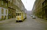 København / Kopenhagen Københavns Sporveje SL 3 (Tw 573 + Bw 15xx) Marstalsgade / Strandboulevarden im Februar 1968.