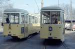 København / Kopenhagen Københavns Sporveje (KS): In den Jahren 1960 bis 1968 empfing die KS 100 Gelenktriebwagen (801-900) des Typs DÜWAG-GT6.