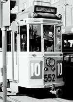 København / Kopenhagen Københavns Sporveje: SL 10 (Tw 552) Valby, Toftegårds / Toftegaards Plads im April 1968.