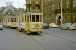 København / Kopenhagen Københavns Sporveje SL 10 (Tw 552 + Bw 15xx) Centrum, Kongens Nytorv im April 1968.