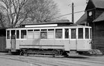 København / Kopenhagen Københavns Sporveje (KS) Tw 315 (Tw 315-339, Scandia 1912) Svanemøllen remise / Straßenbahnbetriebsbahnhof Svanemøllen im April 1968.