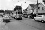 København / Kopenhagen Københavns Sporveje SL 10 (Tw 600 + Bw 15xx) Valby, Valby Tingsted / Valby Langgade im Juni 1968.