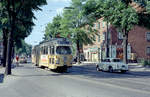 København / Kopenhagen Københavns Sporveje SL 10 (DÜWAG-GT6 873) København NV, Frederiksborgvej im Juni 1968. - Scan von einem Farbnegativ. Film: Kodacolor X.