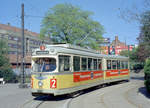 København / Kopenhagen Københavns Sporveje SL 2 (DÜWAG/Kiepe-GT6 839) Brønshøj, Brønshøj Torv am 24.