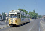 København / Kopenhagen Københavns Sporveje SL 5 (DÜWAG/Kiepe-GT6 871) København S, Amager Boulevard / Artillerivej im Juli 1969.