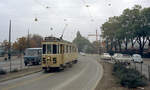 København / Kopenhagen Københavns Sporveje SL 5 (Tw 532 + Bw 15**) København S, Amager Boulevard / Ved Langebro / Thorshavnsgade im Oktober 1970.