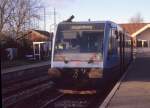 Lokalbanen (bis 2002: Lyngby-Nærum-Jernbane) Lm 25 Nærum station (: Bahnhof Naerum) im November 2004.