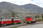 Nach der Ankunft in Salinas wird die Lok für die Rückfahrt nach Ibarra umgesetzt. Salinas, 09.08.2018