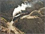 Eritrean Railways steamtrain special mit Mallet 442.56 zwischen Arbaroba und Shegerini 2000m - 2200m ü/M.  (18.01.2019)