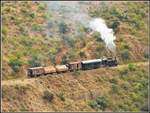 Eritrean Railways steamtrain special zwischen Nefasit und Lessa weitab von jeder Siedlung.