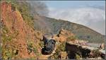 Eritrean Railways steamtrain special mit 442.55 und 442.56 zwischen Shegerini und Asmara auf rund 2200m ü.M. (18.01.2019)