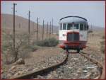 Littorina Nr 2 auf einem der wenigen geraden Abschnitte der Linie Massawa - Asmara bei Dogali.