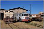 Schrottparade vor dem Dieselshop in Asmara. Dh 27 Krupp, Littorina Nr2 und ein  Ural . (04.12.2014)