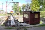 Drehscheibe im Bahnhof Valga, September 2003