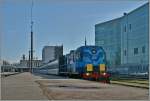 Eine mir unbekannte estnische Diesellok kümmert sich um den aus Moskau in Tallinn eingetroffenen Nachtschnellzug.
7. Mai 2012  