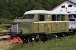 Schmalspurmuseum Lavassare in Estland am 11.6.2011.
Als Personen Lkw knnte man diesen Schienenbus bezeichnen, der
eindeutig aus einem Lkw entwickelt sein drfte.