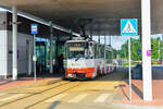 Tatra KT6TM #103 der Linie 4 am 16.07.2021, Lennujaam, Tallin