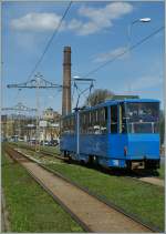 Hier haben einzg und allein die formschnen Fahrleitungsmaste mich zu diesem Tram Nachschuss verleitet...