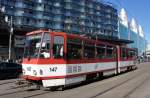 Estland / Straßenbahn Tallinn: KT4D - Wagen 147 (ehemals Erfurt) unterwegs als Linie 3.