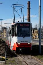 Tw175 der Tallinna Transport am 08.05.2017, auf der Linie 2, vor dem Erreichen der Hst.