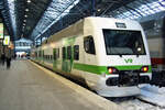 Finnish unit VR Sm4, car 6311, Helsinki Central Station, 08 Feb 2012.