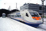 Karelian Train Class Sm6, Allegro, car No. 7751, MC2, KT FI 94 10 3890001-0, Helsinki Central Station, 11 Feb 2012.