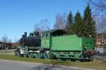 Dampflok Hv1 #554 der VR als Lok-Denkmal in der Nhe des Bahnhofs von Riihimki, 03.05.13