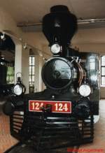 Dampflokomotive Sk1 124 am 16.07.2000 im Eisenbahnmuseum Hyvink.