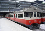 Finnish unit VR Sm2, car 6070, Helsinki Central Station, Line E waiting for departure to Kauklahti, 11 Feb 2012.