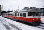 Finnish unit VR Sm2, car 6089, Helsinki Central Station, Line N waiting for departure to Kerava, 11 Feb 2012.