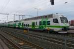 Triebwagen Sm4 #6302+6402 der VR im Bahnhof Riihimki, 12.4.13