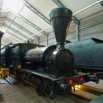 Dampflok der Baureihe B1, No.9 im Finnischen Eisenbahnmuseum in Hyvinkää, 14.4.13     Dies ist die älteste erhaltene Dampflok Finnlands.