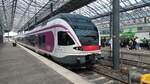 JKOY Sm5 (Stadler FLIRT) der VR abgestellt in Helsinki Rautatieasma am 04.08.2024