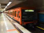 Hier ein Metro-Zug der B 200. Die Metro Helsinki besitzt derzeit zwlf Doppeltriebwagen der Baureihe 200. Abgelichtet am 06.06.2012.