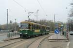 Fahrzeug 89 der HKL/HST vom Typ Valmet MLNRV 2 am 12.5.2022 an der Starthaltestelle Olympiaterminaali der Linie 2 (Olympiaterminaali – Länsi-Pasila).