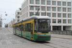 Fahrzeug 428 der HKL/HST vom Typ Skoda-Arctic (Transtech) MLNRV III Tram TW 52 am 12.5.2022 in der Kanavakatu (Linie 4).